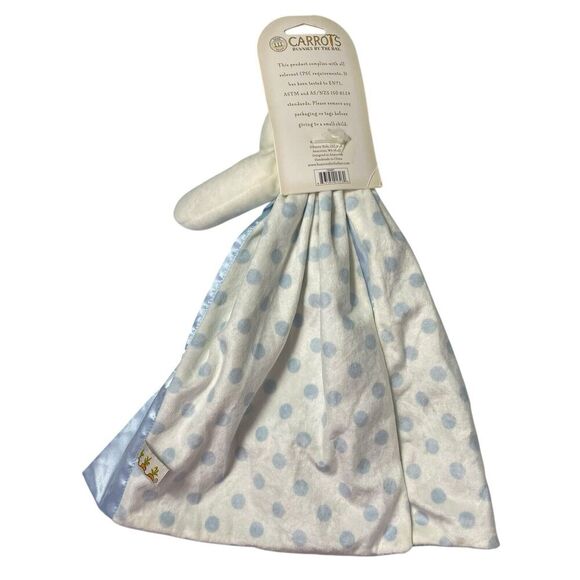 Bunnies by the Bay Lovey NEW Security Blanket Plush Stuffed Rabbit Carrots Baby - Picture 7 of 12